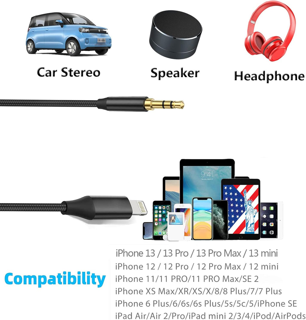 Buy Lightning to 3.5mm AUX Audio Cable in Saudi Arabia | ShopSaudiNow