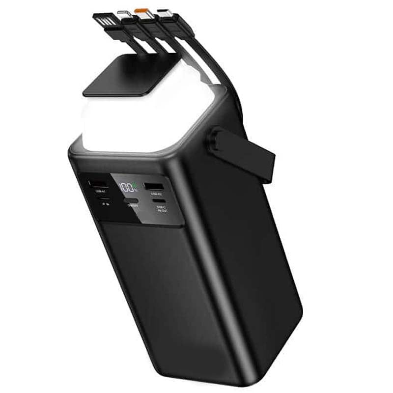 60000mAh High Capacity Power Bank with Built-In Cables in KSA