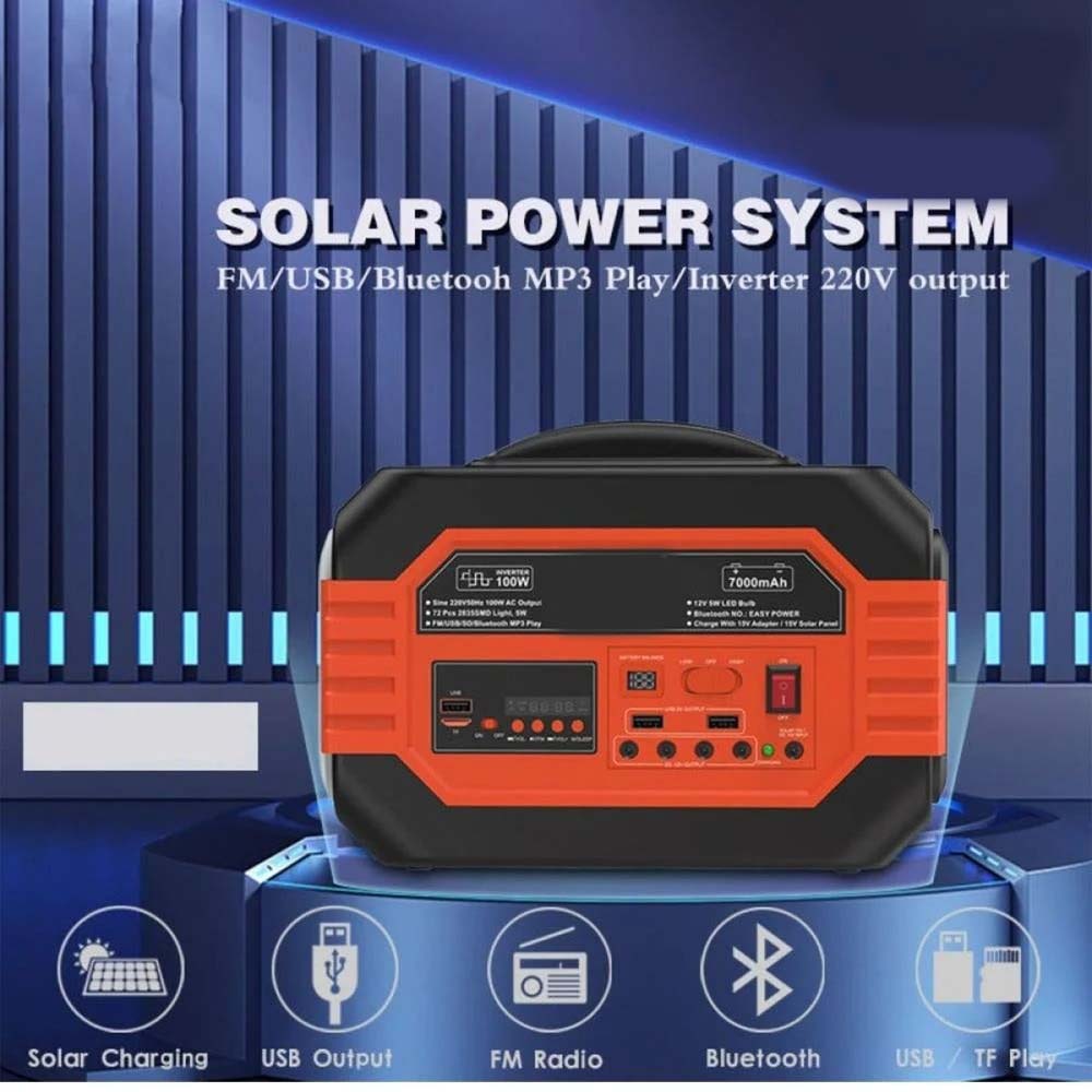 Portable Solar Power System with 12V Battery in Saudia Arabia