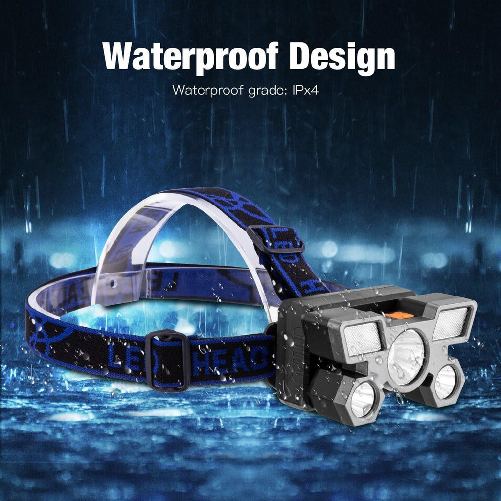 USB Rechargeable LED Headlamp Waterproof Headlight Torch