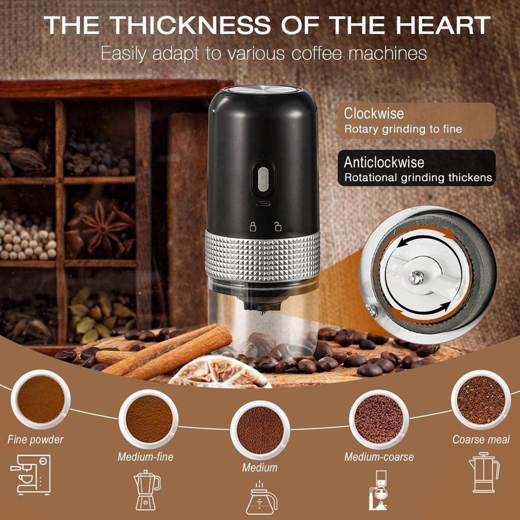 Portable Electric Coffee Grinder with USB-C Charging| ShopSaudiNow