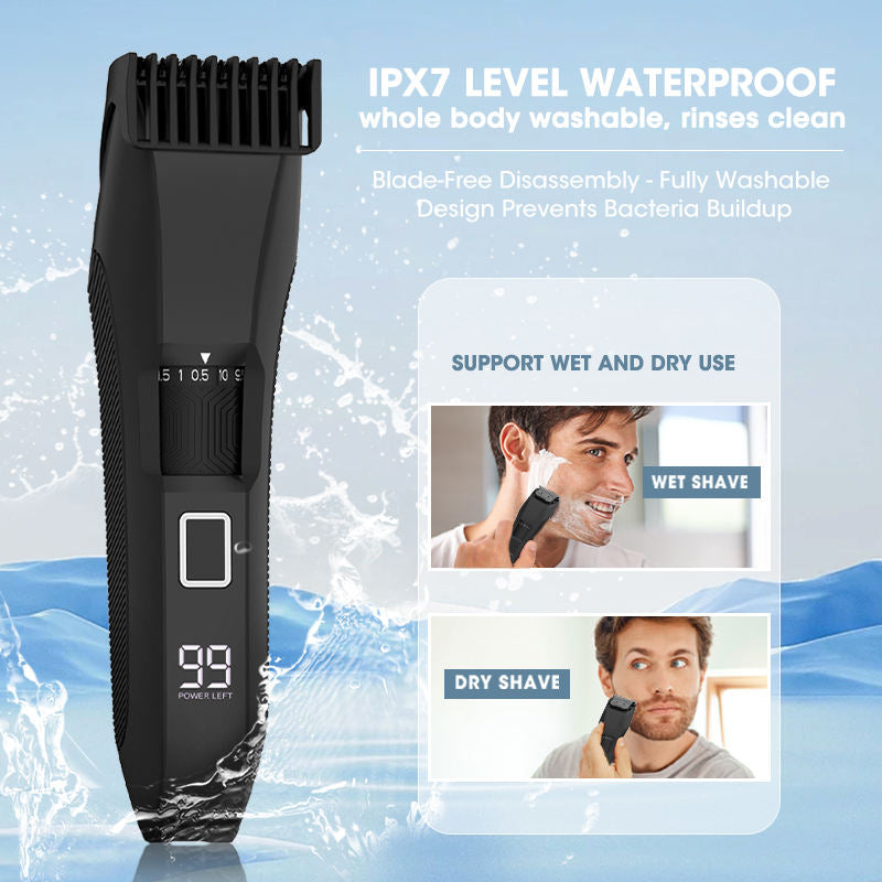 Electric Shaver with Digital Display