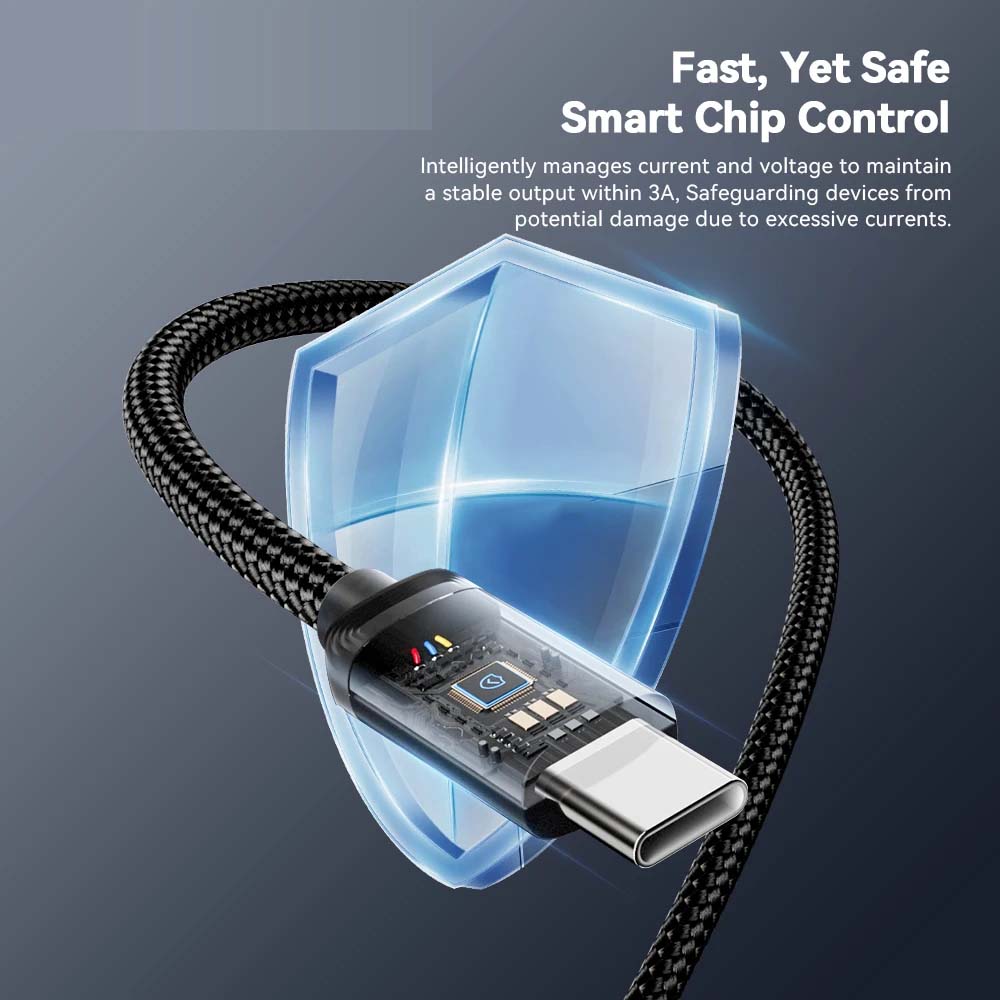 USB-A to USB Type-C Braided Charging Cable in Saudi Arabia
