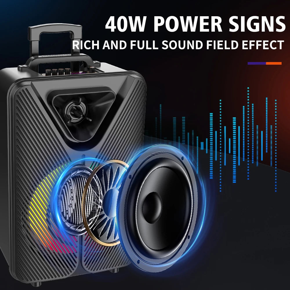 Portable Trolley Party Speaker with Bluetooth