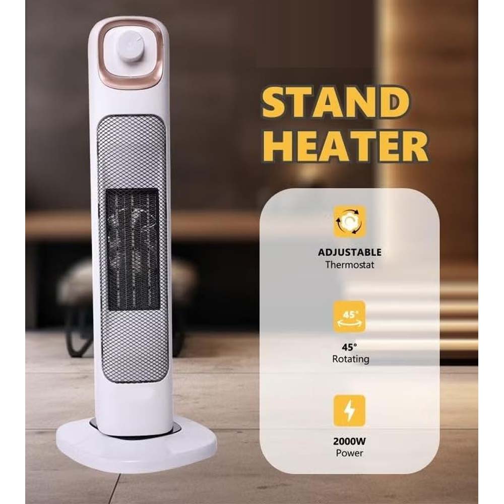 Vertical Electric Heater 2000W with Adjustable Thermostat in Saudi Arabia