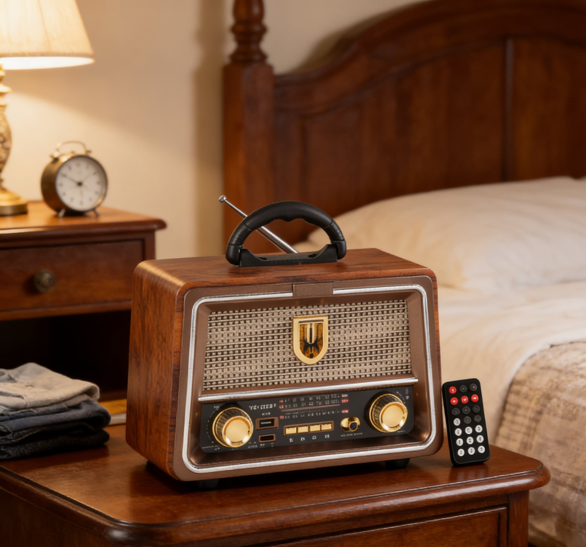 Retro Portable HiFi Bluetooth Radio | ShopSaudiNow