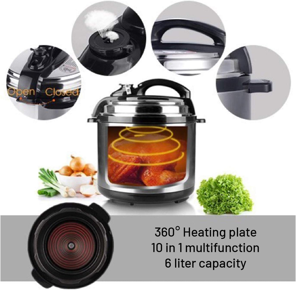 12L Smart Digital Pressure Cooker Multi