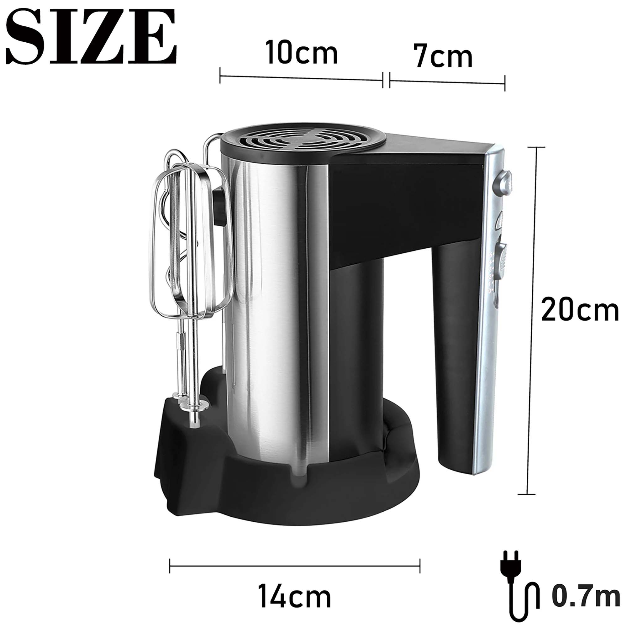 200W Electric Hand Mixer with 5 Speed Settings in Saudi Arabia