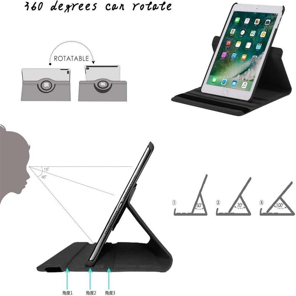 360° Rotating Stand Case for iPad 2/3/4