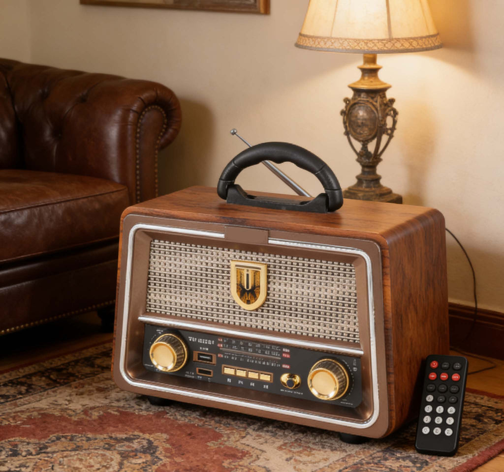 Retro Portable HiFi Bluetooth Radio | ShopSaudiNow