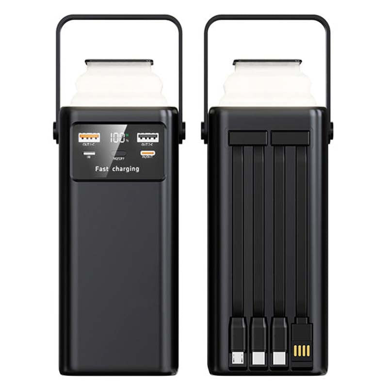 60000mAh High Capacity Power Bank with Built-In Cables in KSA
