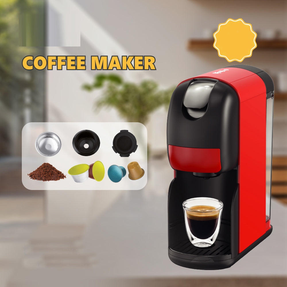 3-in-1 Capsule Coffee Maker and Espresso Machine