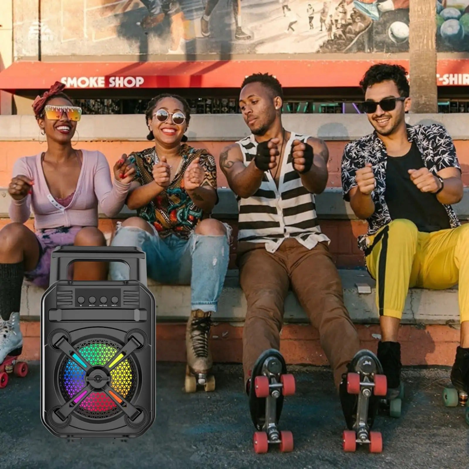 Portable Bluetooth Speaker with 6.5-Inch Driver