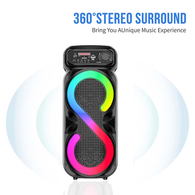 Bluetooth 5.0 Party Speaker with Microphone