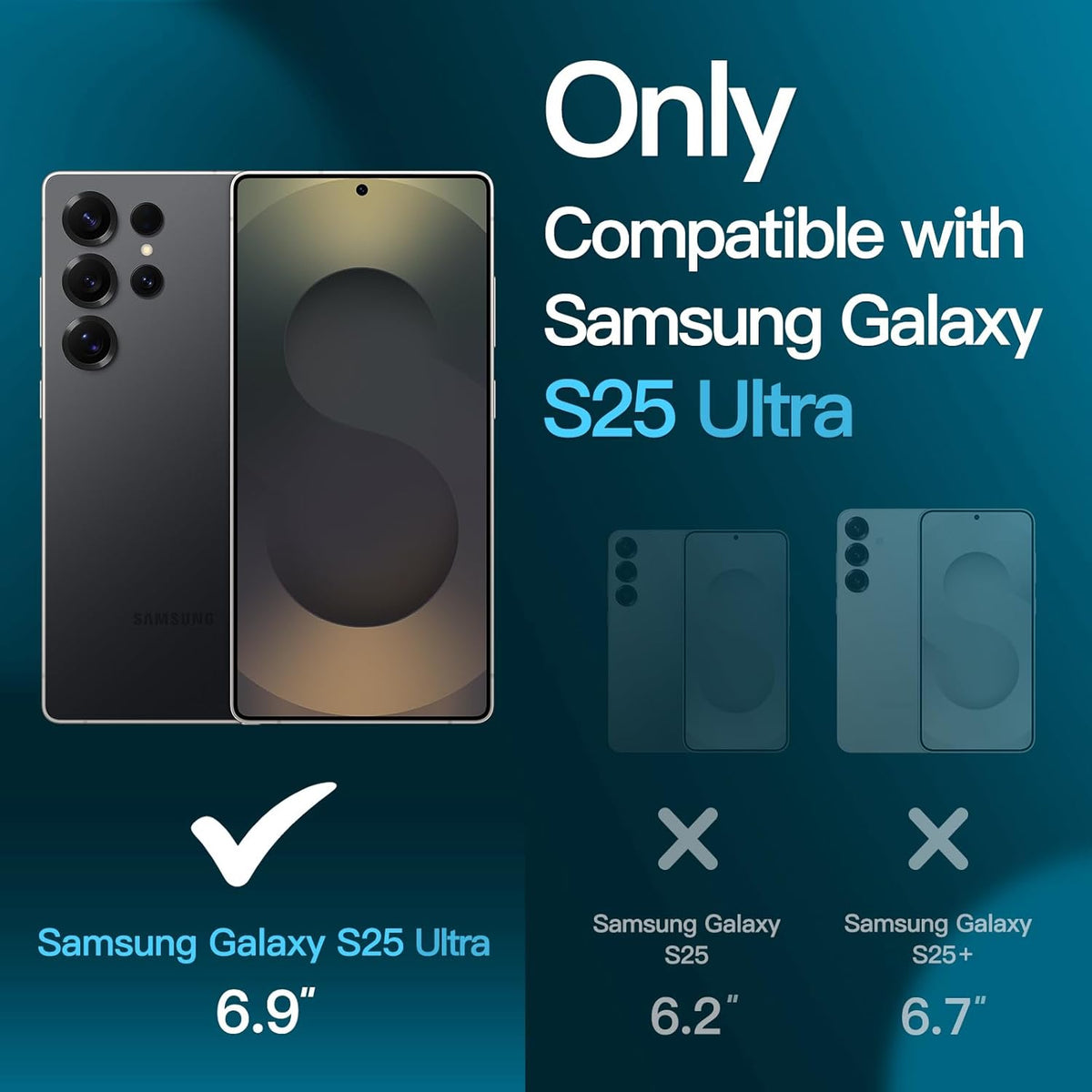 Tempered Glass Screen Protector for S25 Ultra 5G