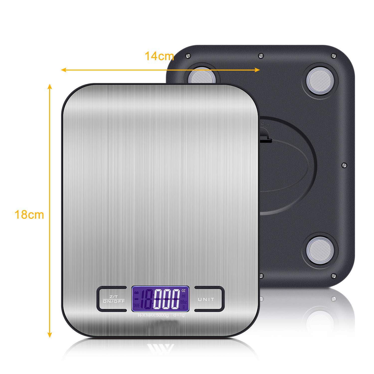 Digital Kitchen Scale with Stainless Steel