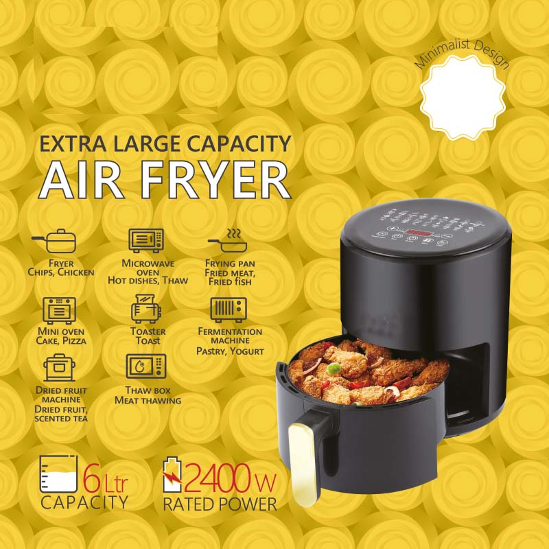 2400W Electric Air Fryer 4L Capacity