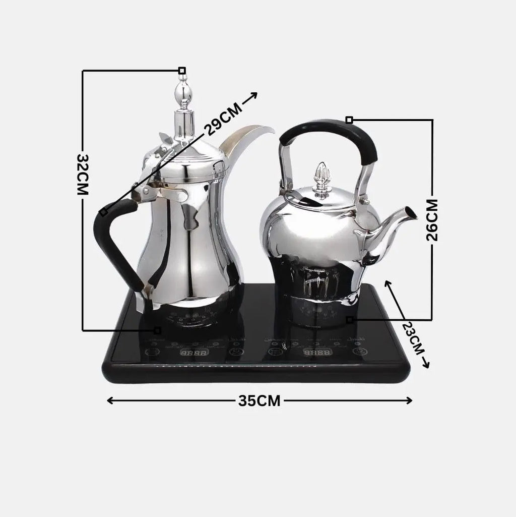 Stainless Steel Electric Coffee and Tea Pot Set