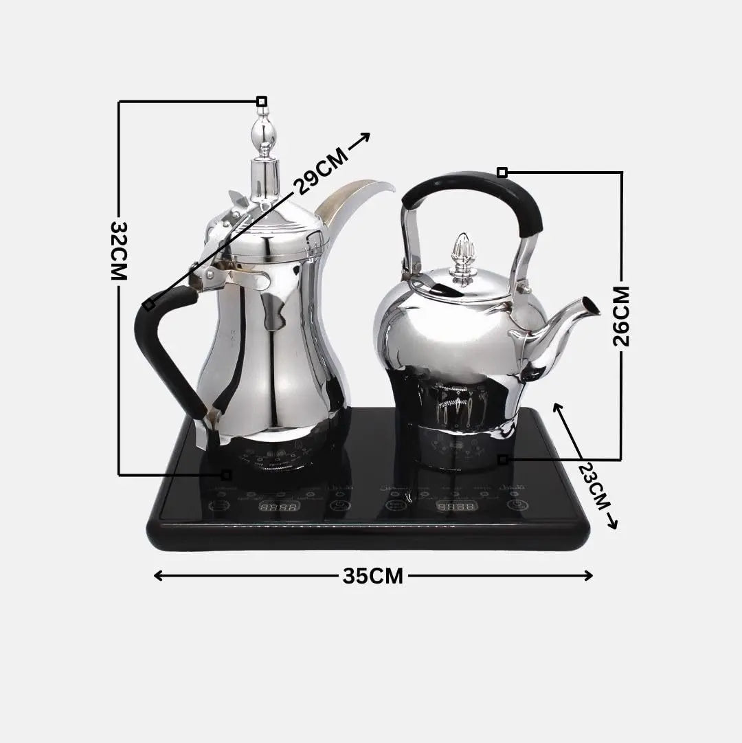 Stainless Steel Electric Coffee and Tea Pot Set