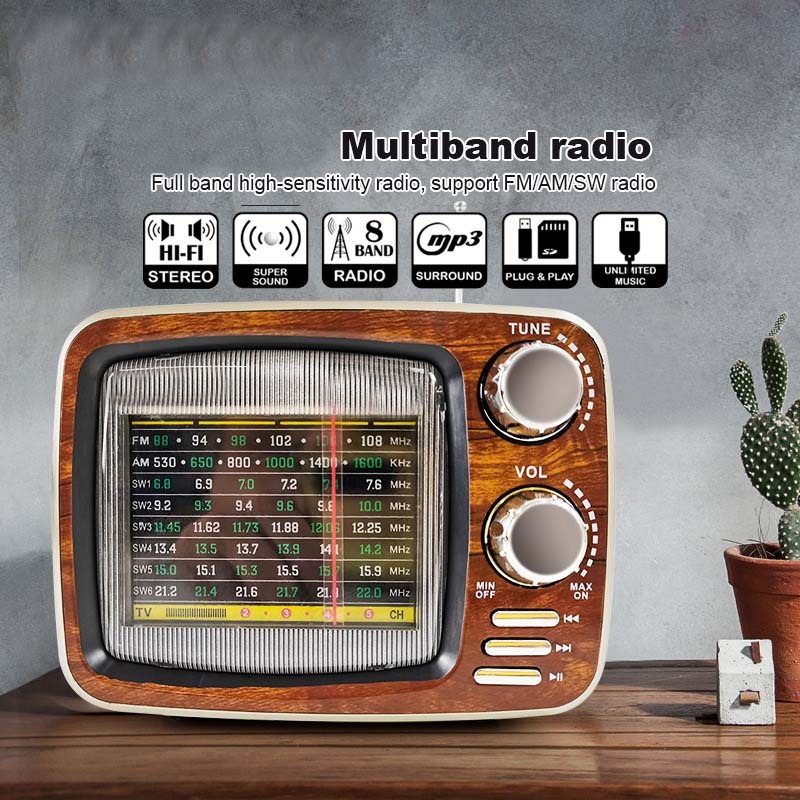 Vintage AM/FM/SW Radio with Bluetooth Speaker | ShopSaudiNow