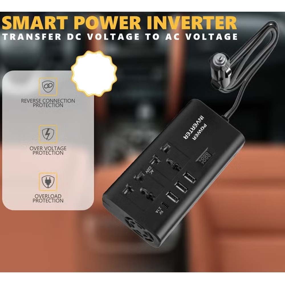 300W Smart Car Power Inverter | Shop Saudi Arabia