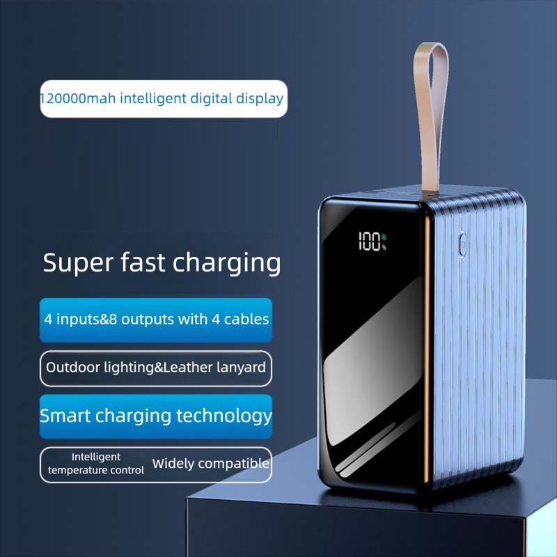 High Capacity Power Bank with 22.5W Fast Charging 120000mAh
