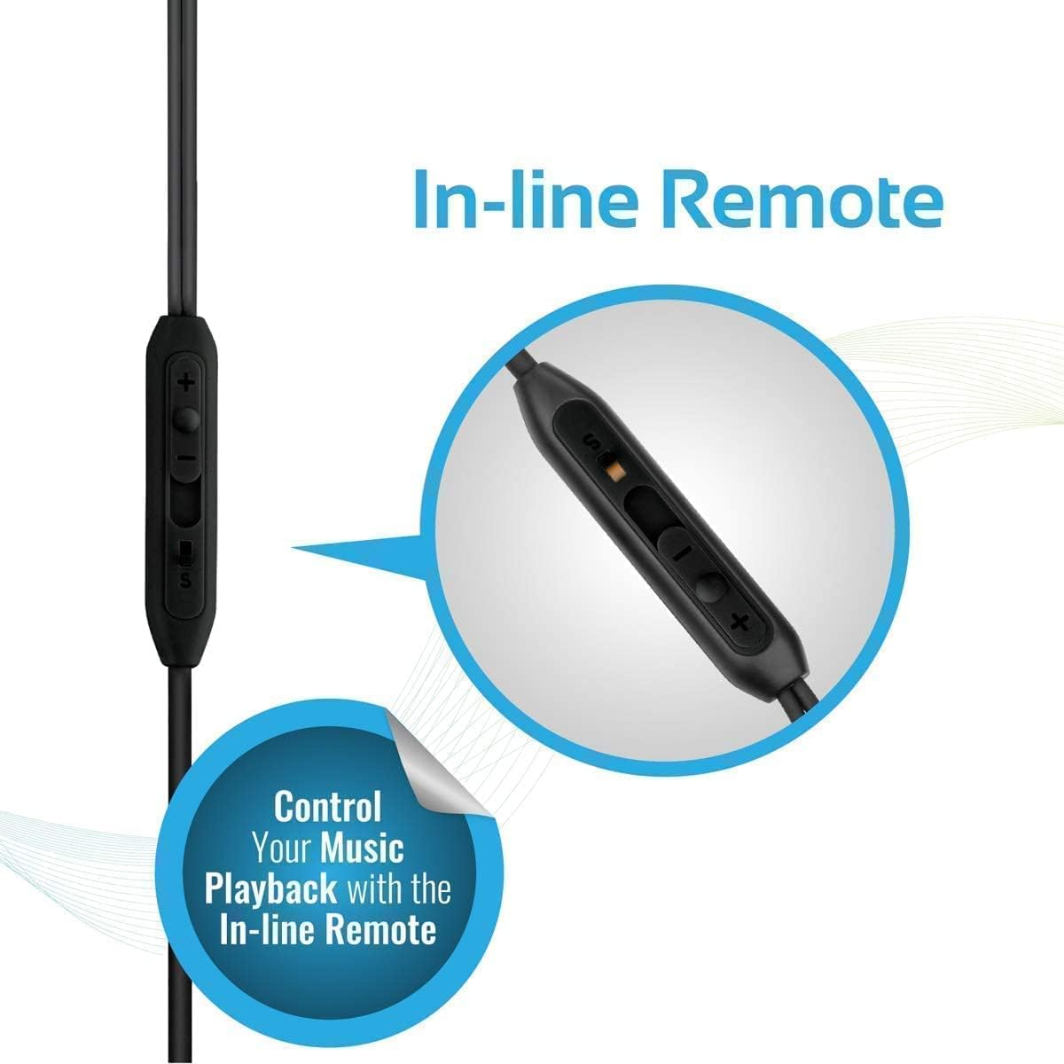 Wired In-Ear Earphones with Microphone & Extra Bass Sound in Saudi Arabia