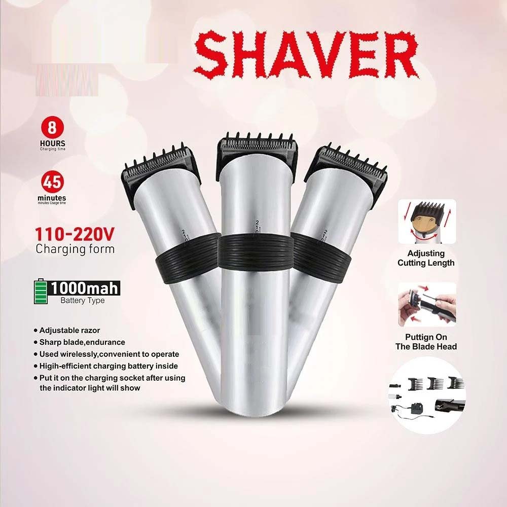 Electric Shaver with 1000mAh Rechargeable Battery