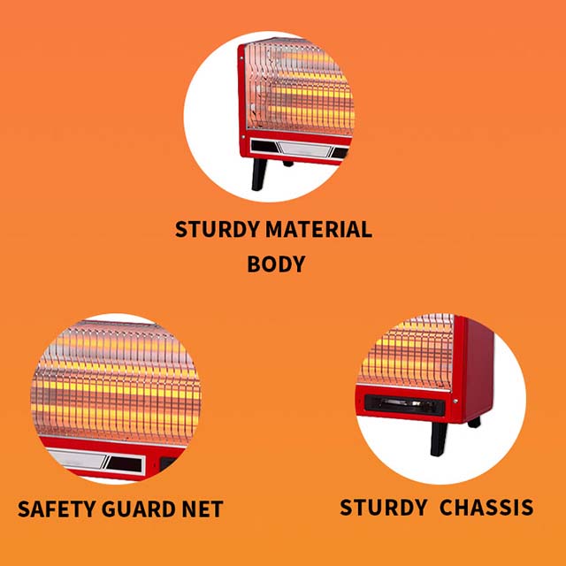 Electric Quartz Heater with Dual Heat Settings in Saudi Arabia