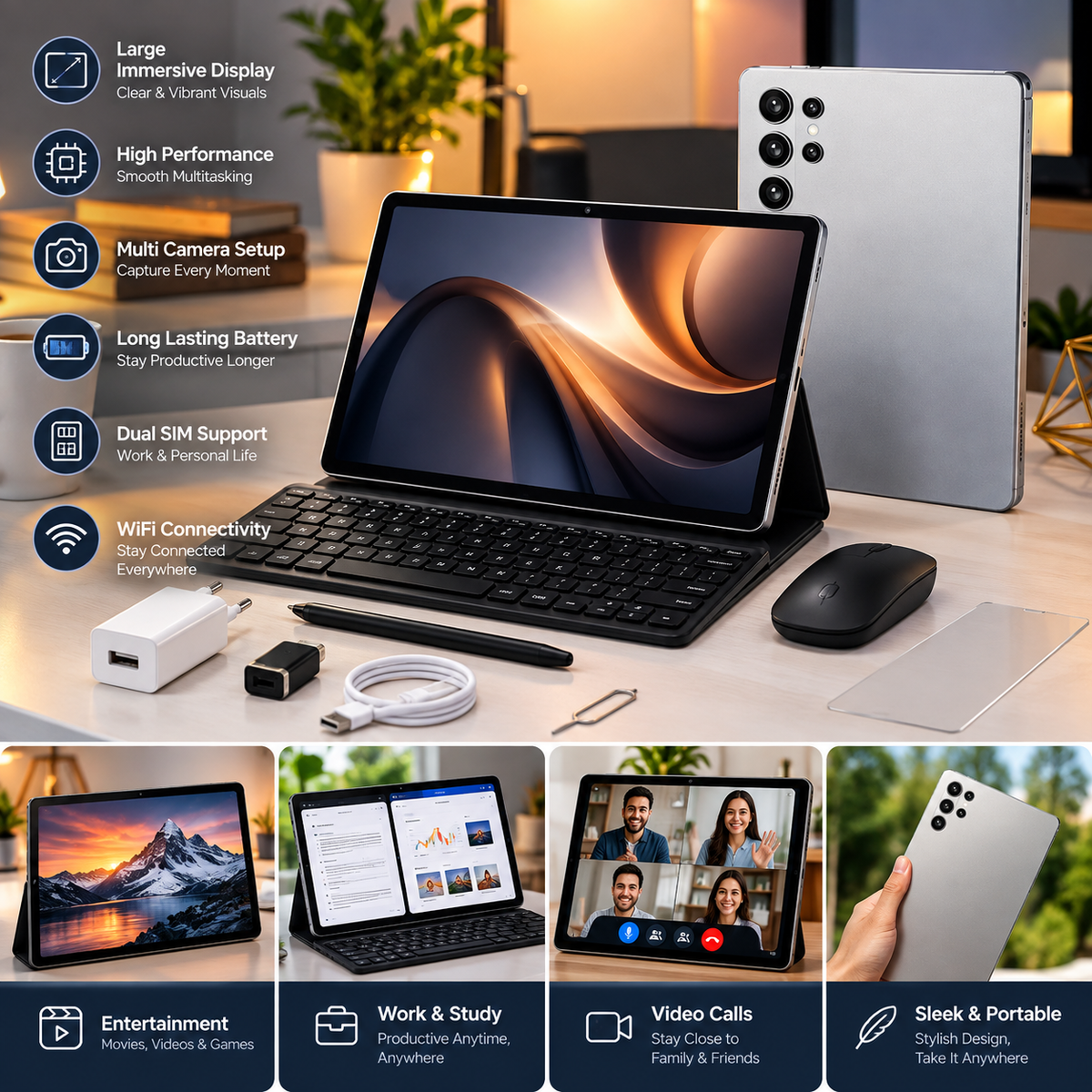HK-28 Ultra 10.1-Inch IPS Tablet, 1280x800 Display