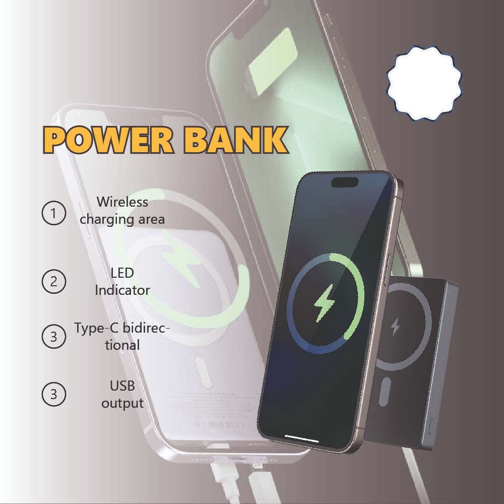 Magnetic Wireless Power Bank in Saudi Arabia | Fast Charging