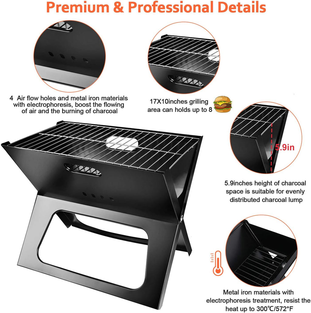 Portable Foldable Charcoal BBQ Grill in Saudi Arabia