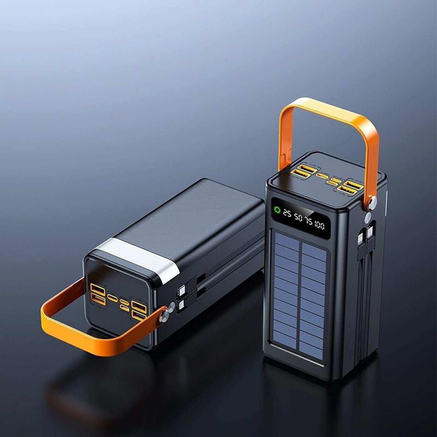 Solar Power Bank with LED Lamp 30000mAh | Saudi Arabia