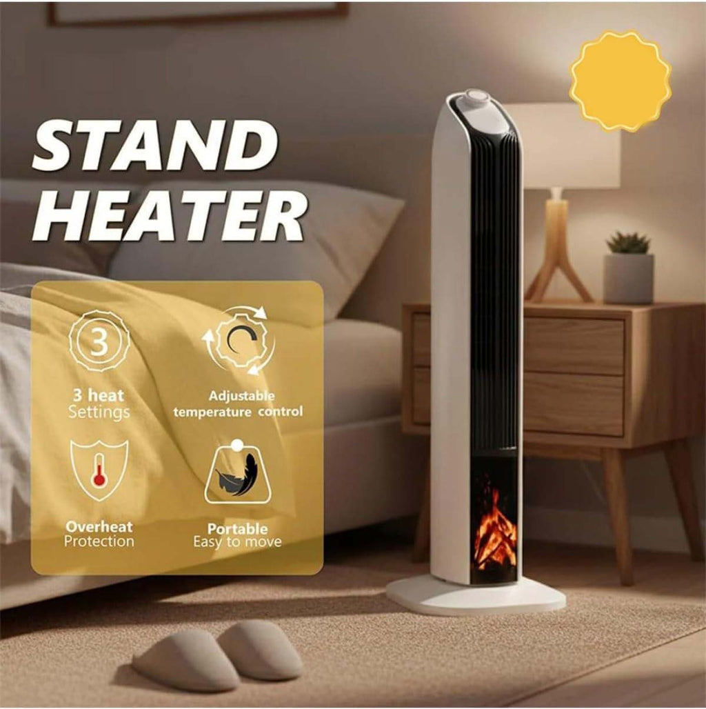 Vertical 3D Flame Electric Heater in Saudia Arabia