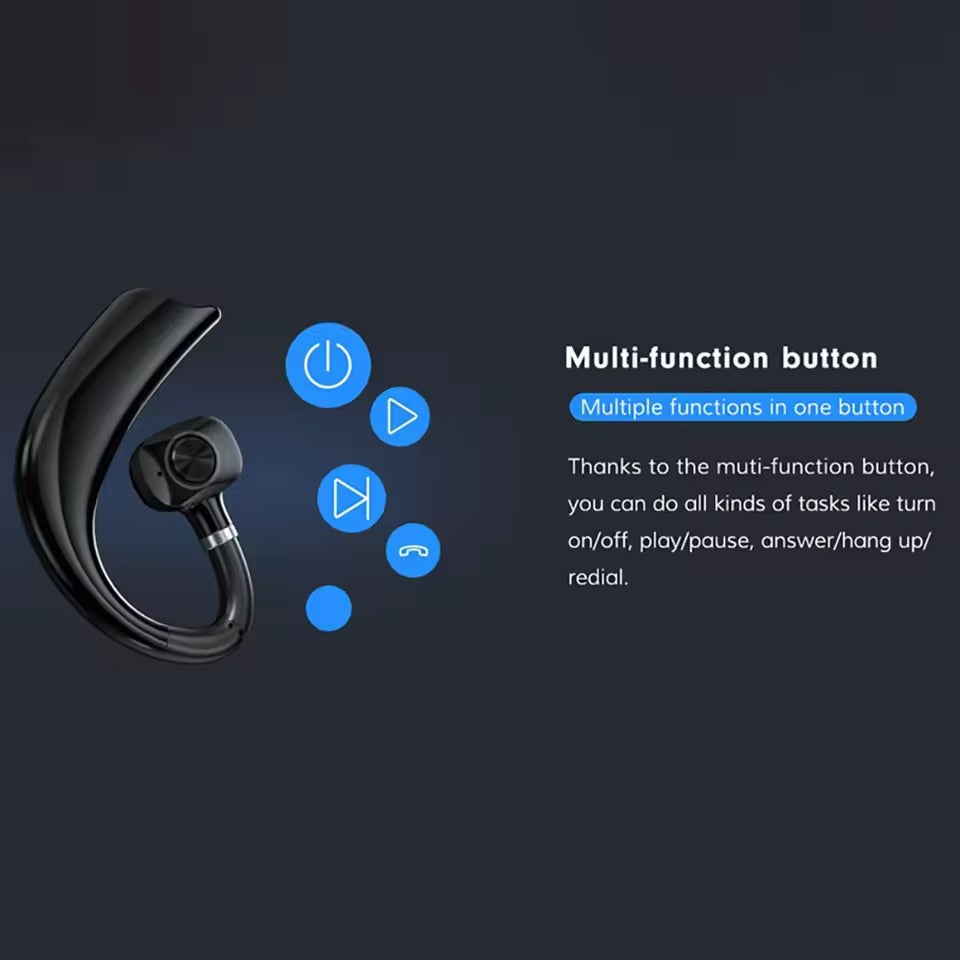 Single Ear Bluetooth Headset with Ear Hook in Saudi Arabia