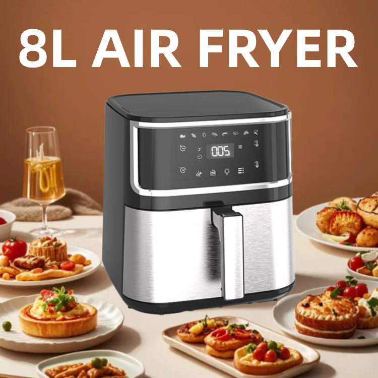 Digital Air Fryer 8L 1800W with LED Touchscreen | Saudi Arabia