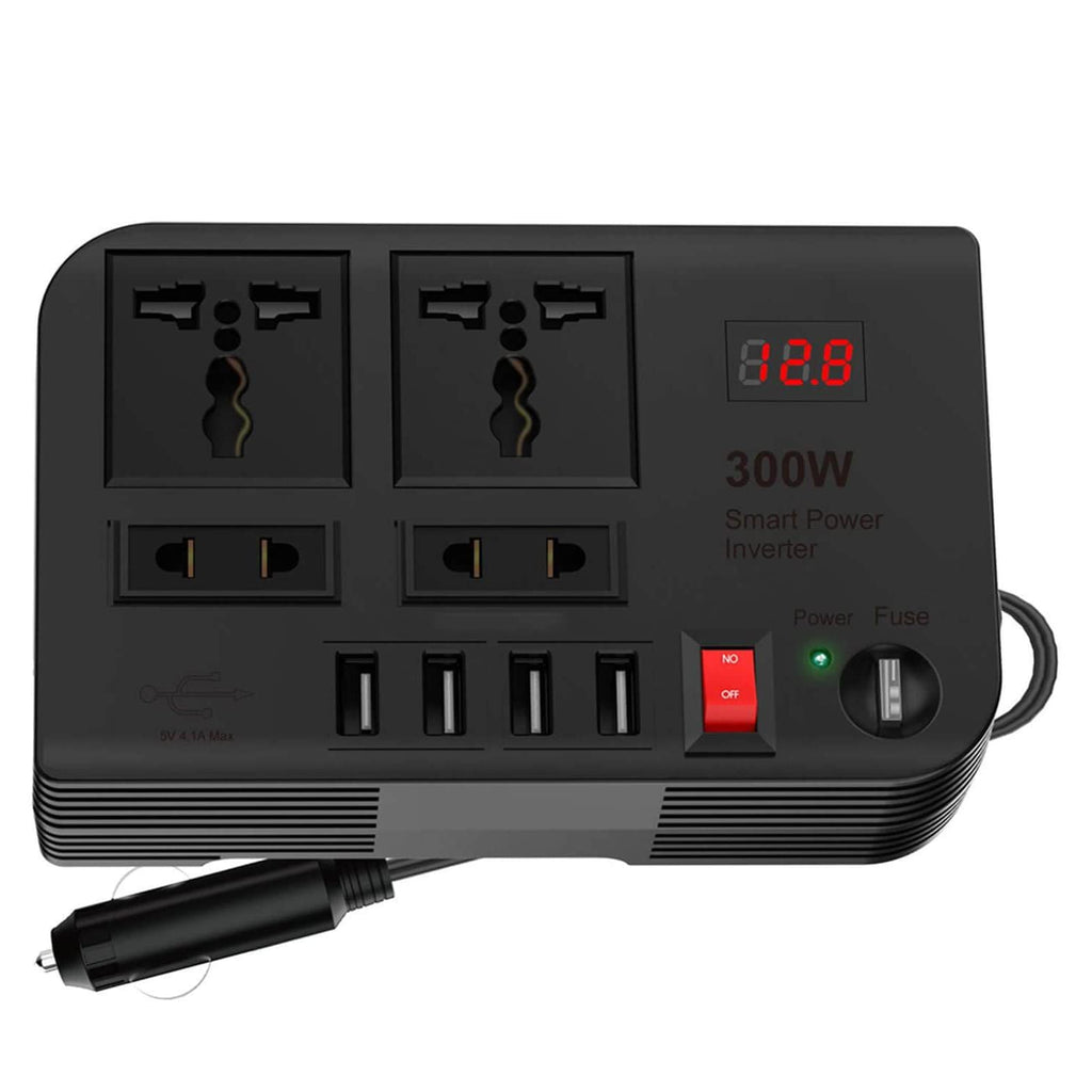 Get 300W Car Power Inverter 12V/24V DC in KSA