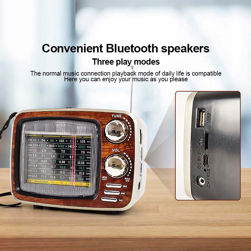 Vintage AM/FM/SW Radio with Bluetooth Speaker | ShopSaudiNow