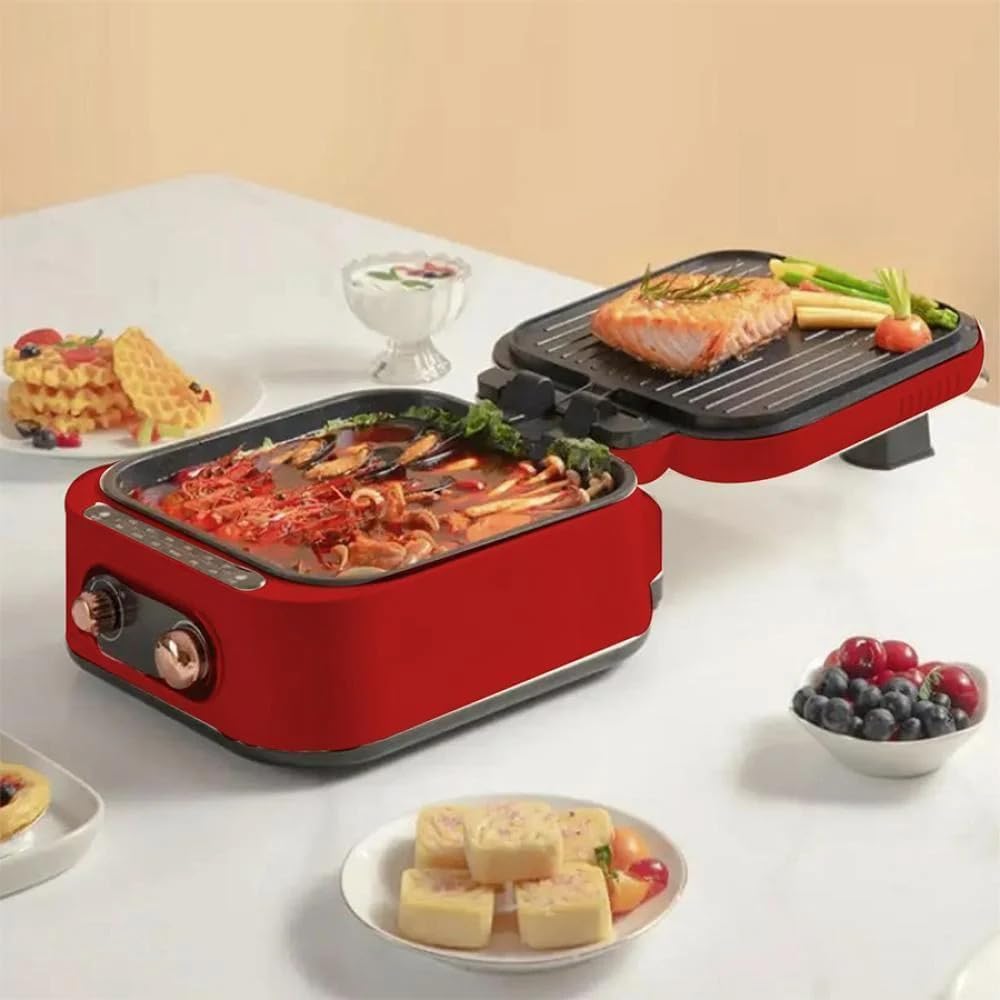 Multi-Function Electric Hot Pot Grill 2.5L | Saudi Arabia