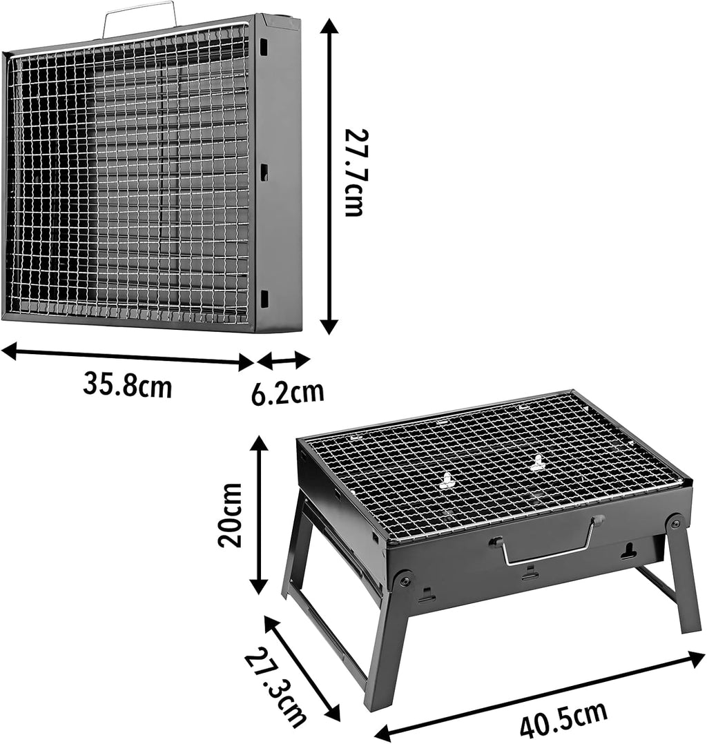 Portable Foldable Stainless Steel Charcoal BBQ Grill in Saudi Arabia | ShopSaudiNow