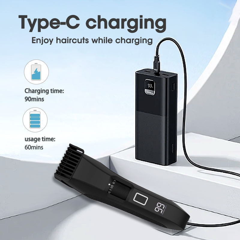 Electric Shaver with Digital Display
