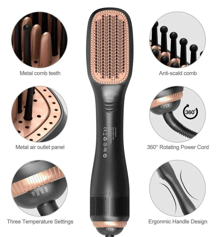 2-in-1 Thermal Hair Brush in Saudi Arabia