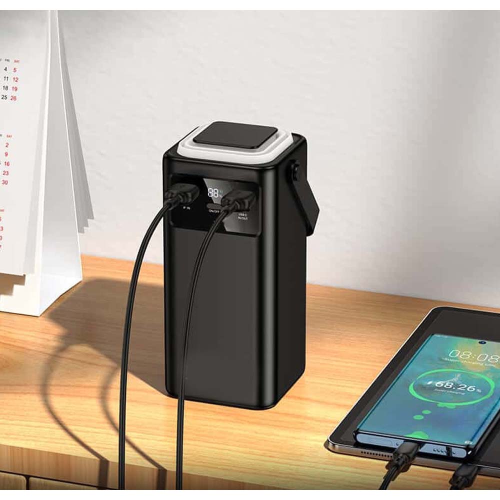 60000mAh High Capacity Power Bank with Built-In Cables in KSA
