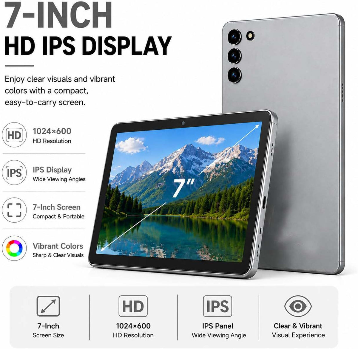 M-798 7-Inch HD Tablet, 8GB RAM