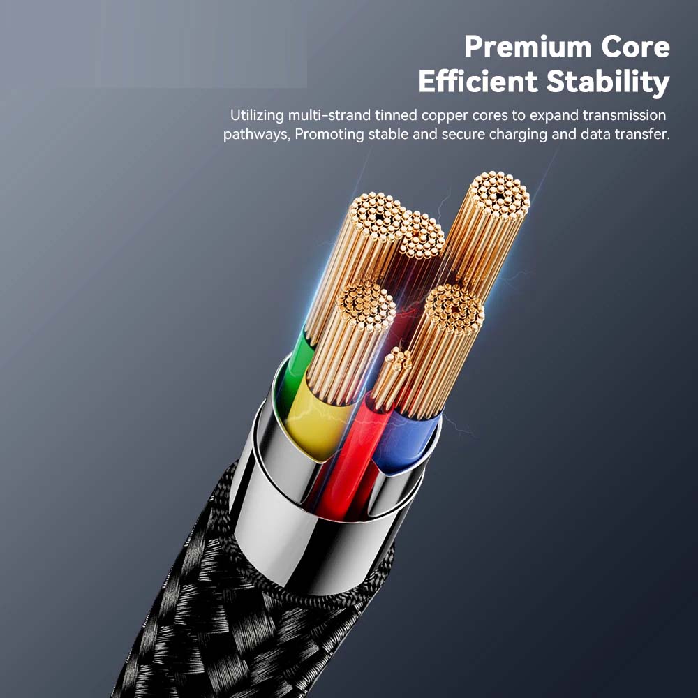 USB-A to USB Type-C Braided Charging Cable in Saudi Arabia