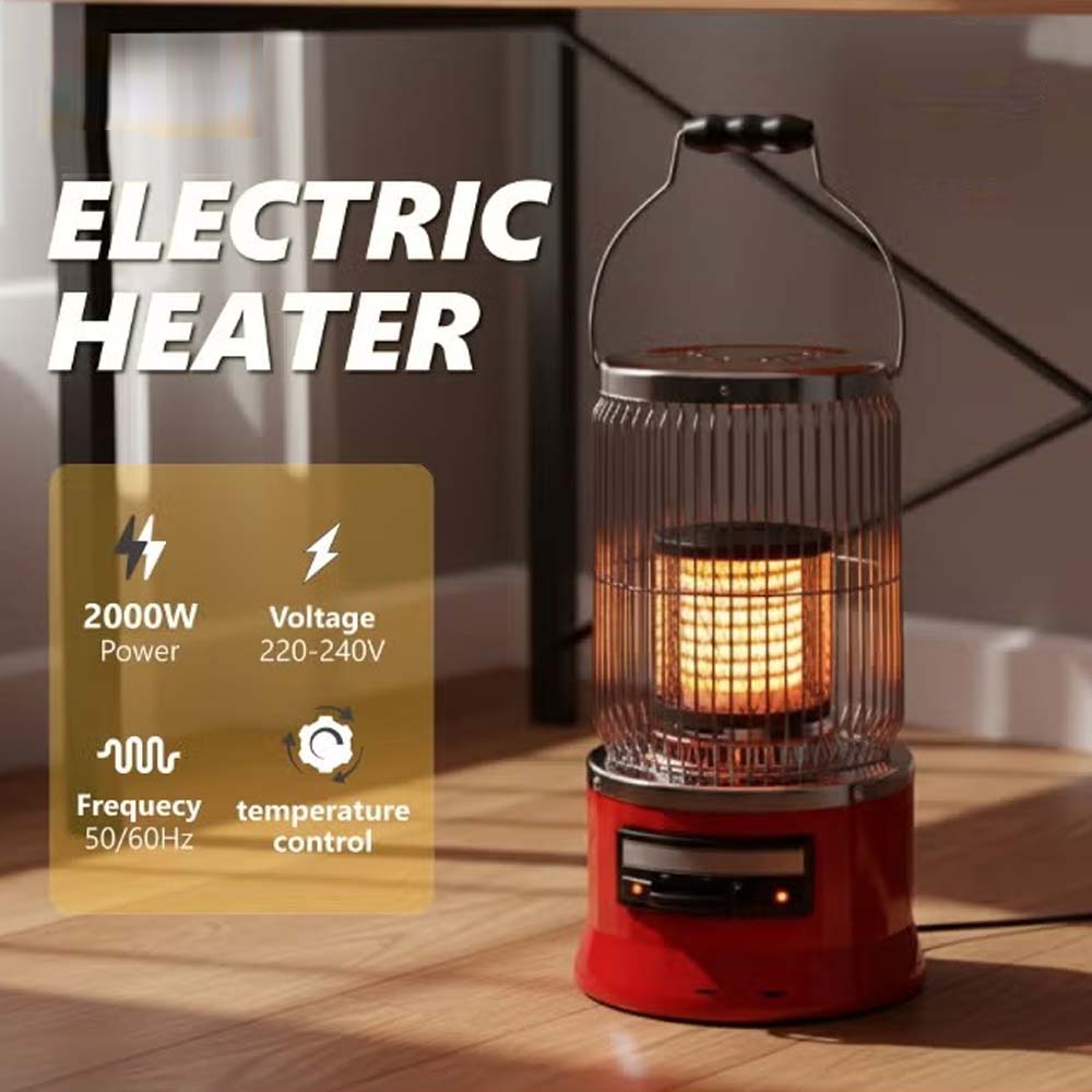 Portable Electric Heater 2000W with Adjustable Temperature Control in Saudi Arabia