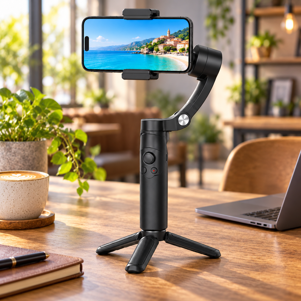 Gimbal-X5 Handheld Smartphone Stabilizer with Detachable Mini Tripod