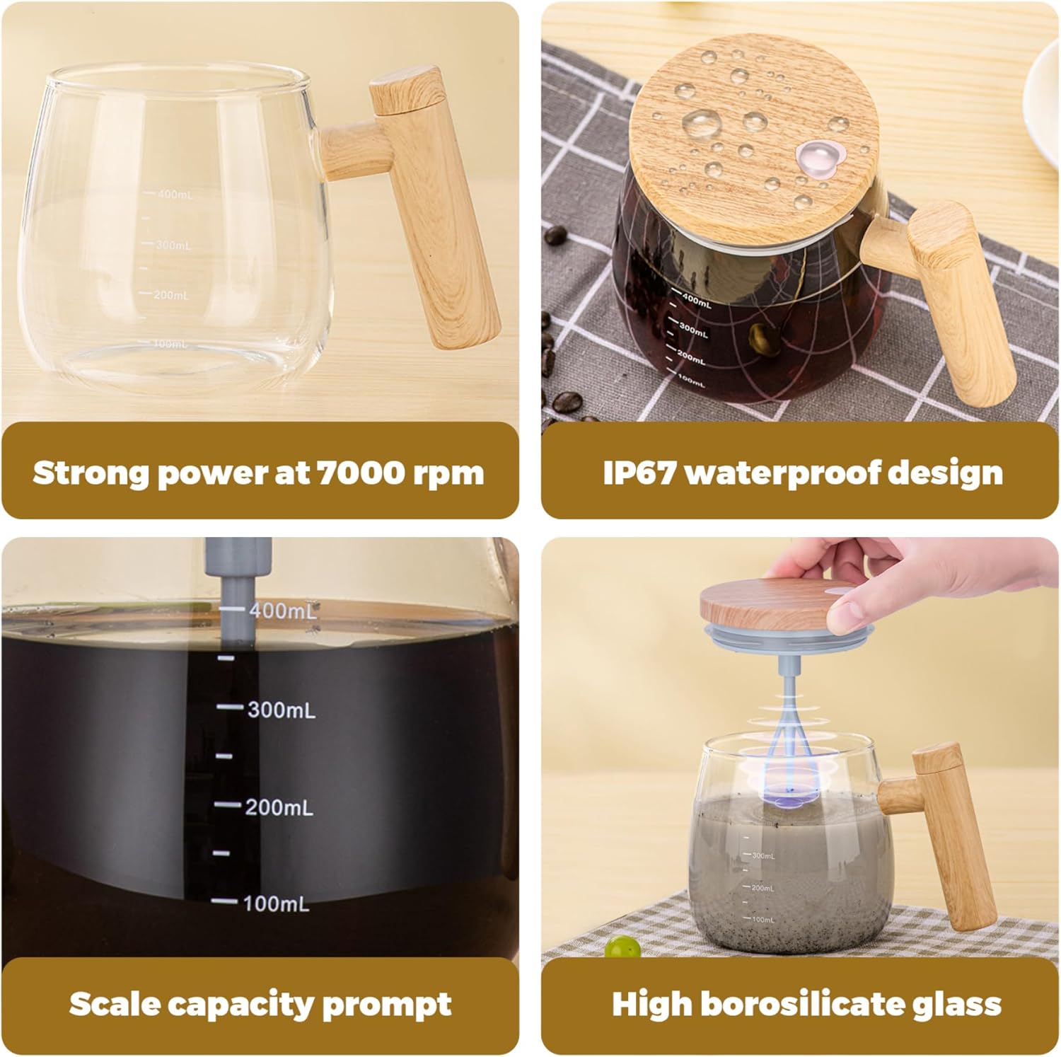 Electric Self-Stirring Coffee Mug