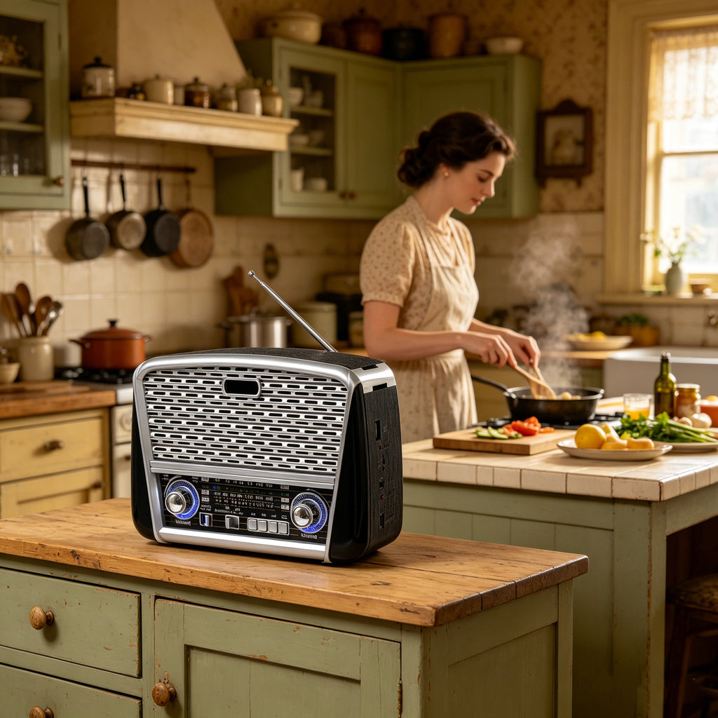 Portable Hi-Fi Radio Speaker with AM/FM Bands