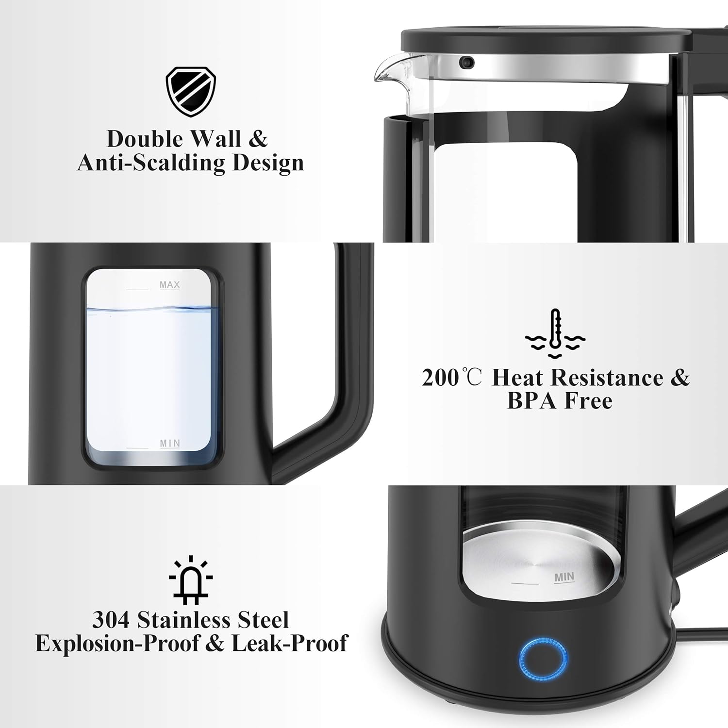 1.8L GLASS ELECTRIC KETTLE